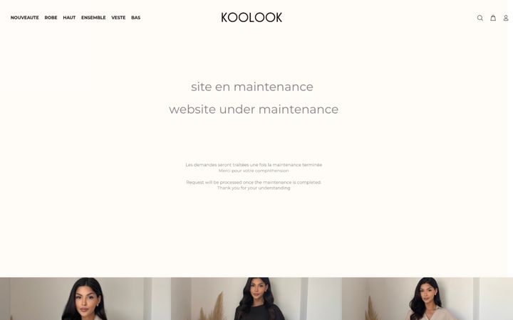 Екранна снимка на koolookparis.com