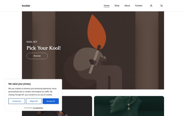 Screenshot of koolset.com