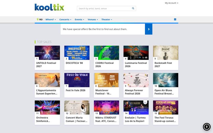 Screenshot of kooltix.com