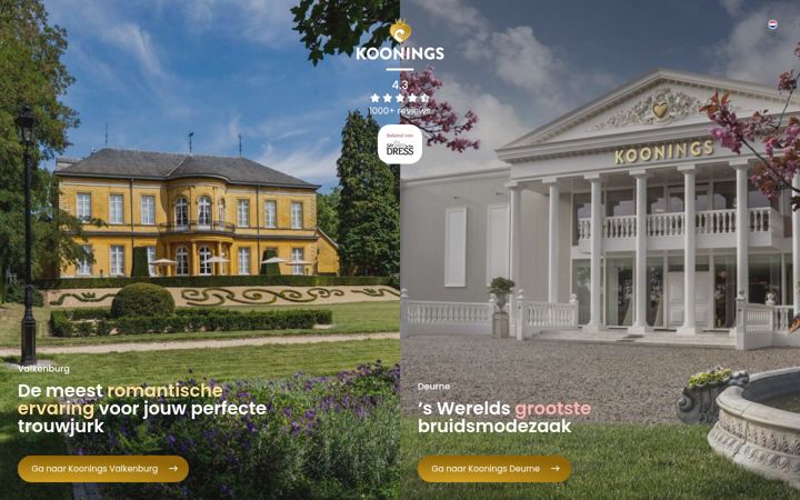 Kuvakaappaus sivustosta koonings.com