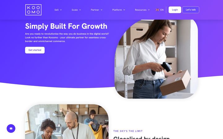Screenshot of kooomo.com