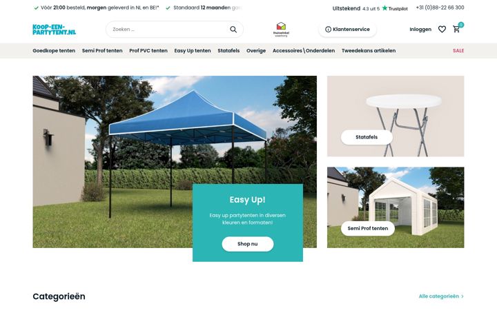 Screenshot of koop-een-partytent.be