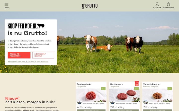 Screenshot of koopeenkoe.nl