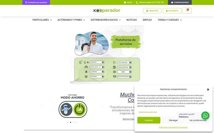 Screenshot of kooperador.es