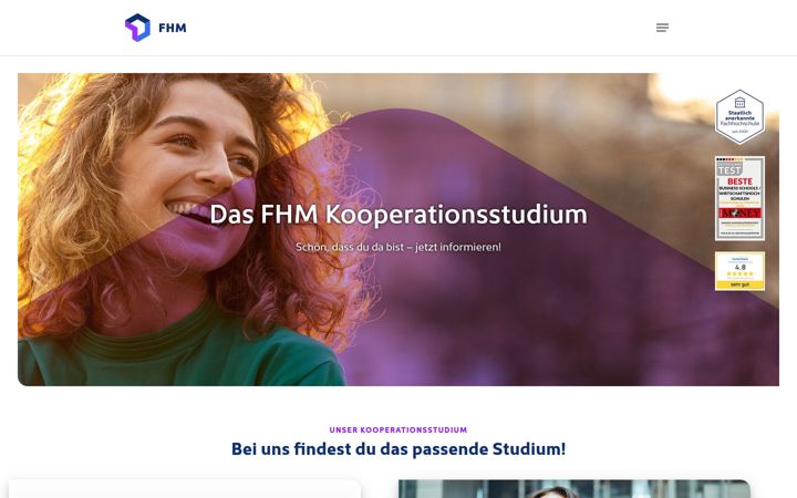 Screenshot of kooperationsstudium.de