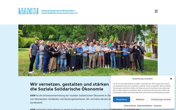 Screenshot of kooperativ-wirtschaften.de