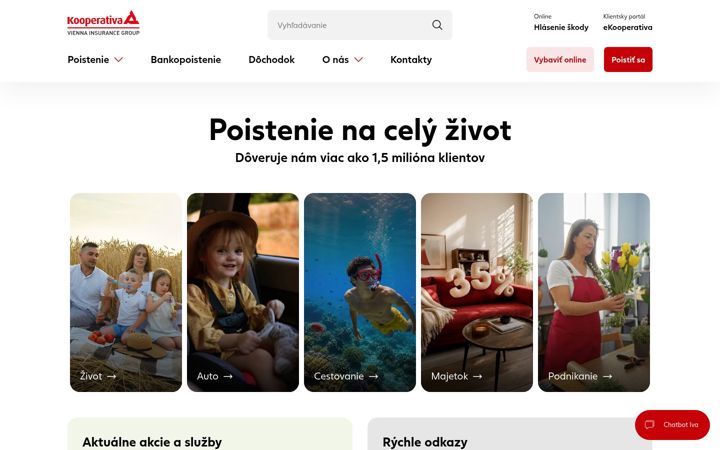 Screenshot of kooperativa.sk