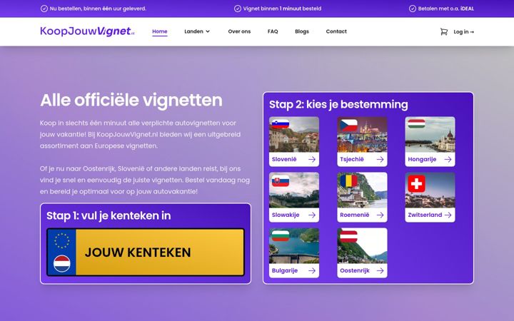 Screenshot of koopjouwvignet.nl