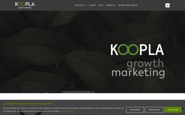 Screenshot of koopla.marketing