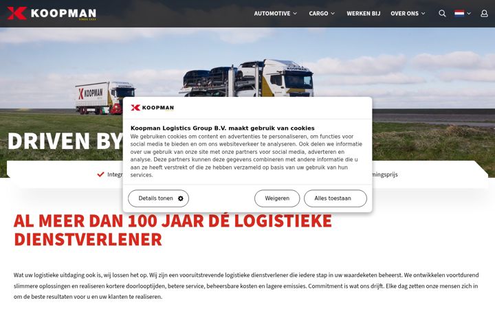 Screenshot of koopman.nl