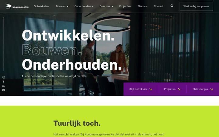 Screenshot of koopmans.nl