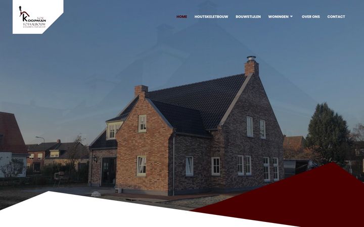 Skærmbillede af koopmantotaalbouw.nl