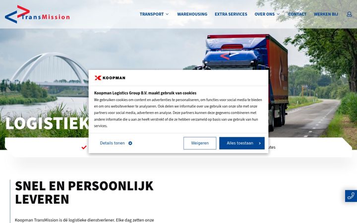Screenshot of koopmantransmission.nl