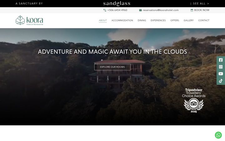 Screenshot of koorahotel.com