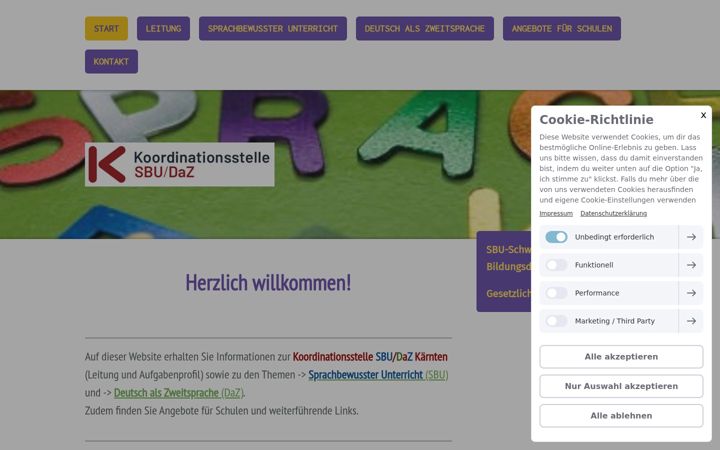 Screenshot of koordinationsstelle-sbu-daz.com