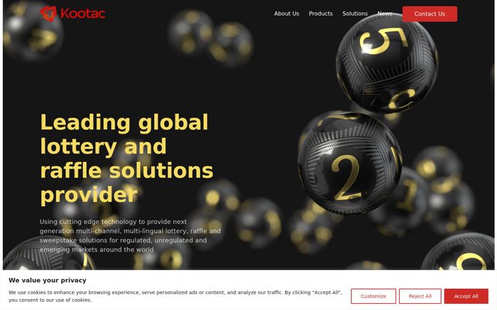 Screenshot of kootac.com