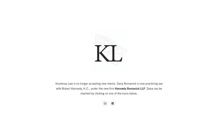 Screenshot of kootenaylaw.ca