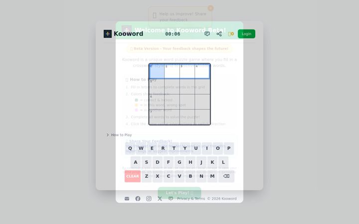 Screenshot of kooword.com