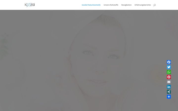Screenshot of koozal-naturkosmetik.de