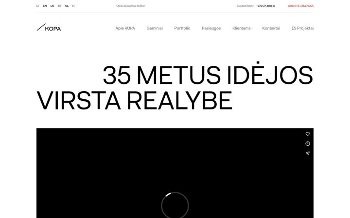 Screenshot of kopa.lt
