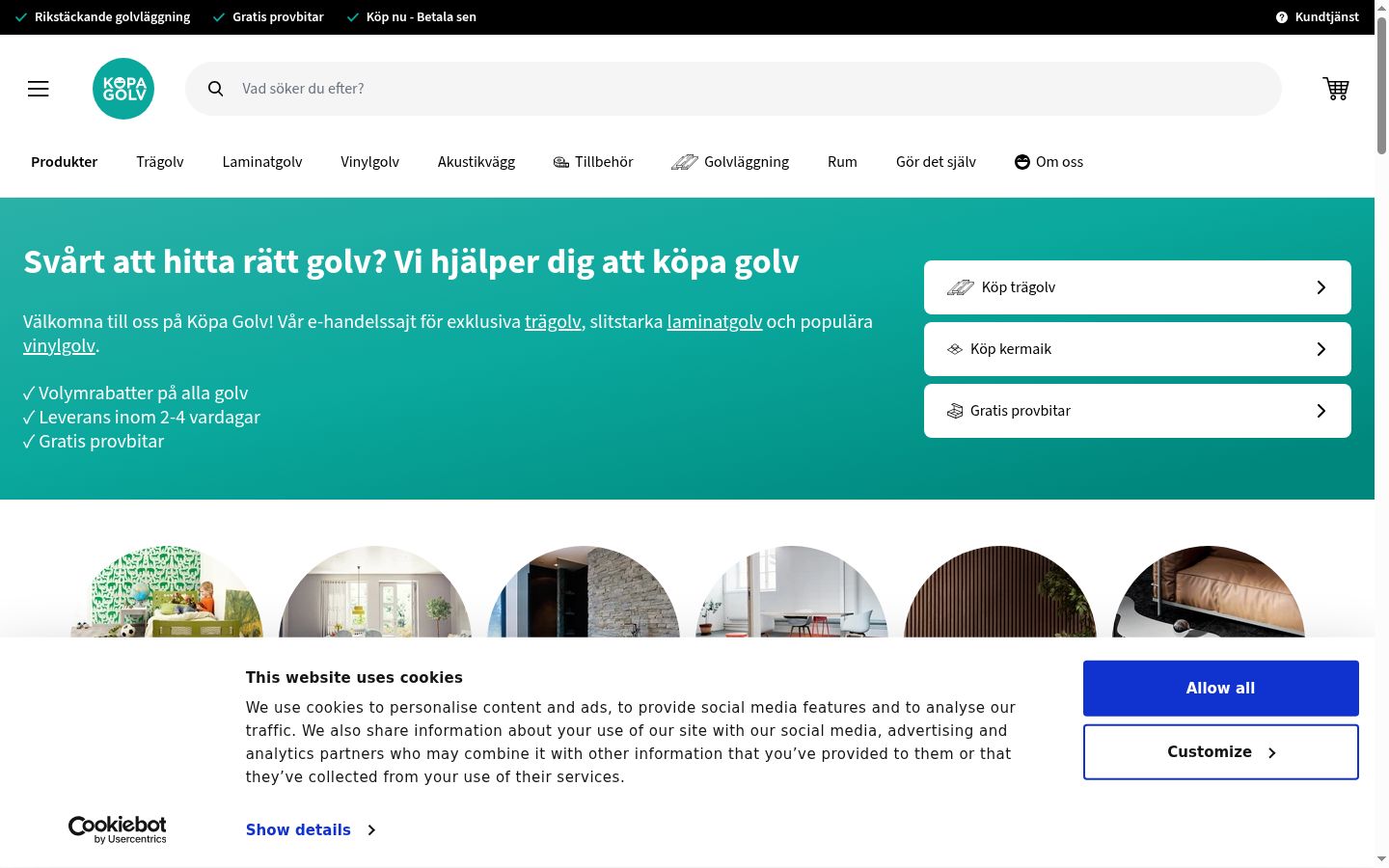 Screenshot van de toestemmingsbanner zoals getoond vóór enige interactie