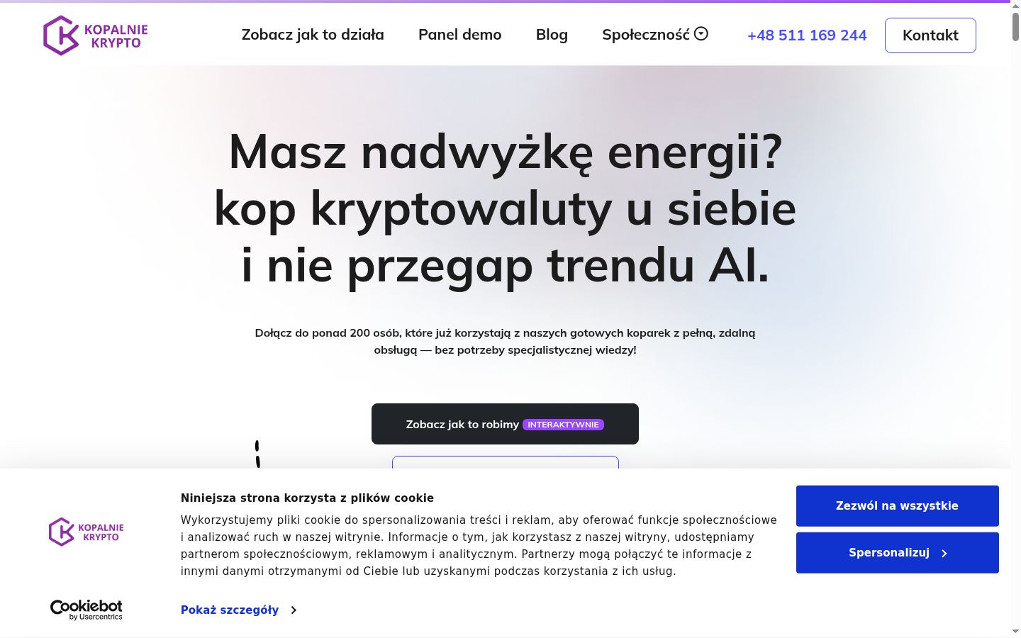 Screenshot tal-banner tal-kunsens muri qabel kwalunkwe interazzjoni