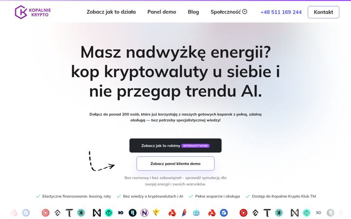 Screenshot of kopalniekrypto.pl
