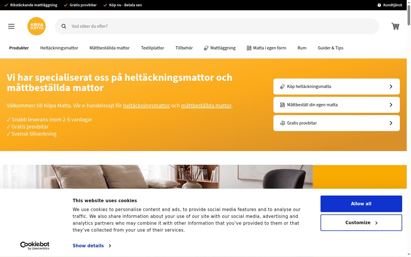 Zrzut ekranu banera zgody wyświetlanego przed jakąkolwiek interakcją