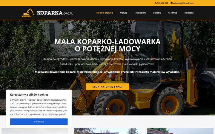Screenshot of koparka.org.pl