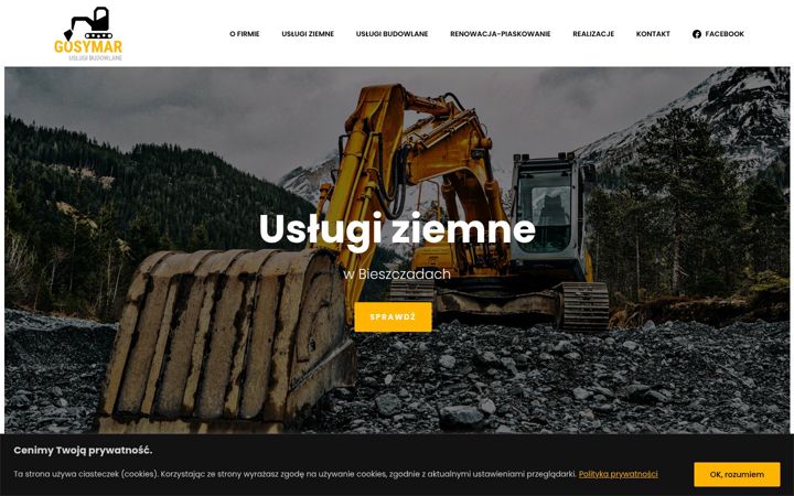 Screenshot of koparki-bieszczady.pl