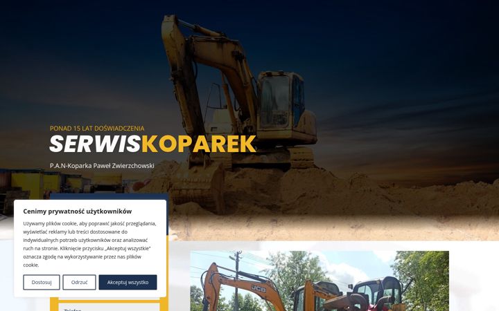 Screenshot of koparkiserwis.pl
