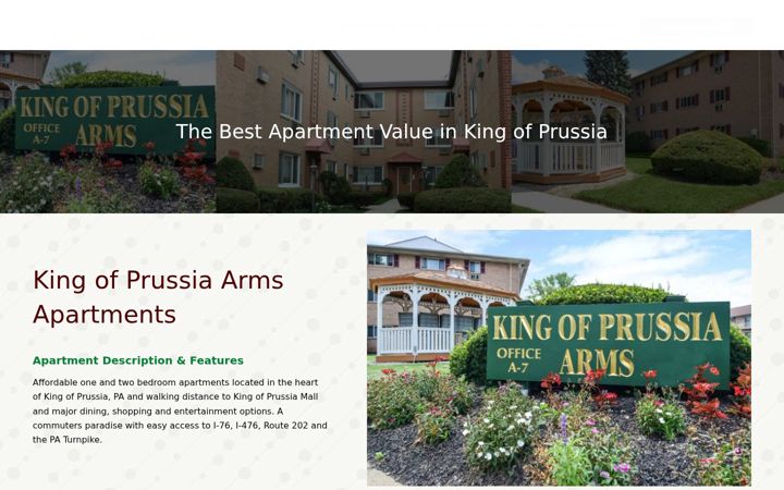 Screenshot of koparmsapts.com