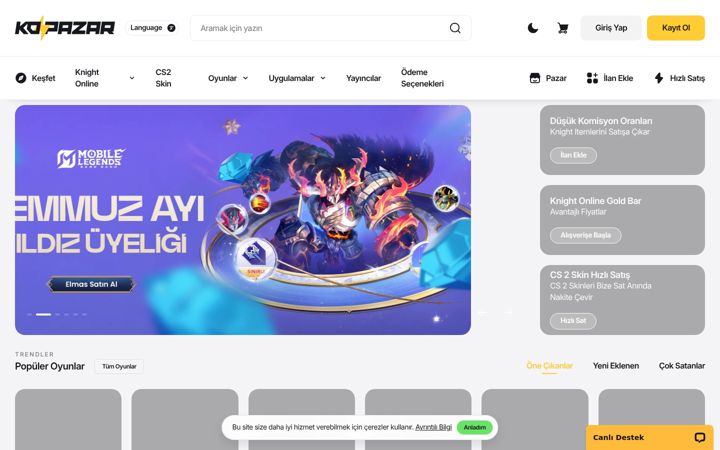 Screenshot of kopazar.com