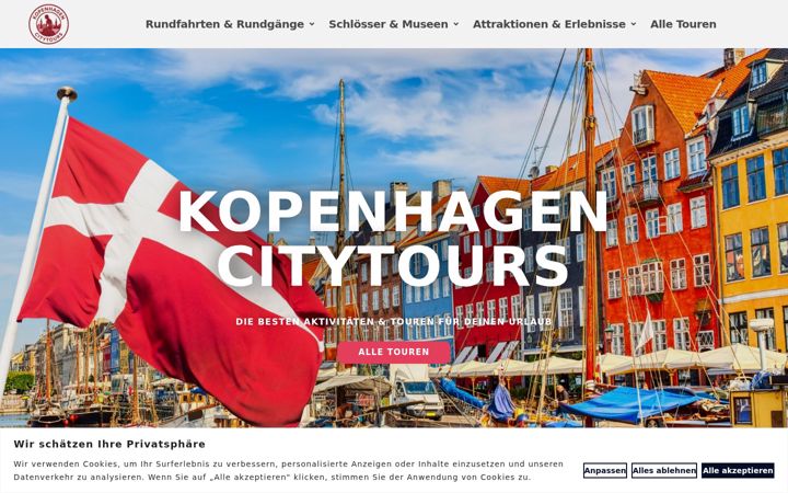Screenshot of kopenhagen-citytours.com