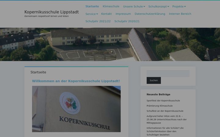 Screenshot of kopernikusschule.eu