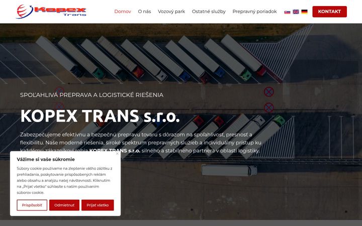 Screenshot of kopextrans.sk