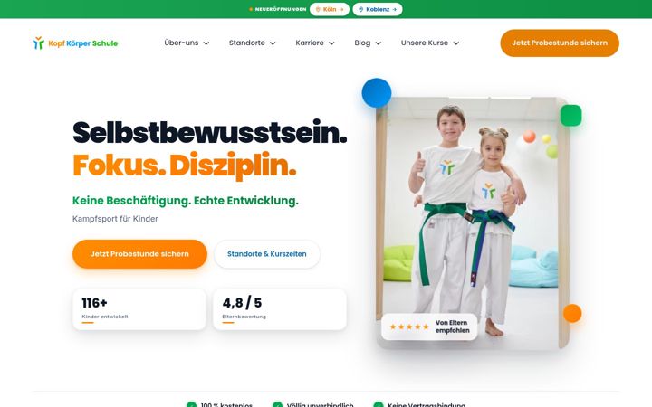 Screenshot of kopfkoerperschule.de