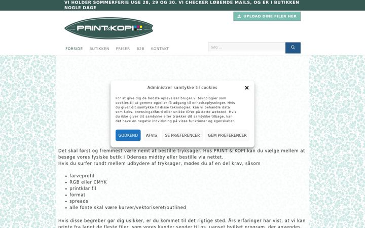Screenshot of kopibutikken.dk