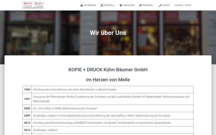 Screenshot of kopie-und-druck.de