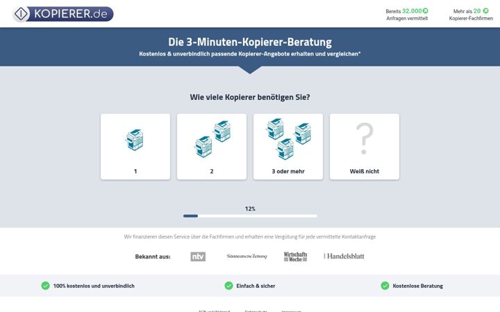 Screenshot of kopierer.de