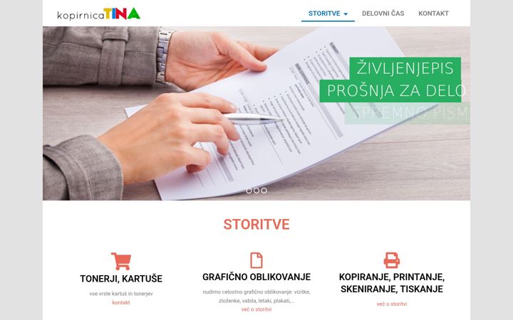 Screenshot of kopirnica.com