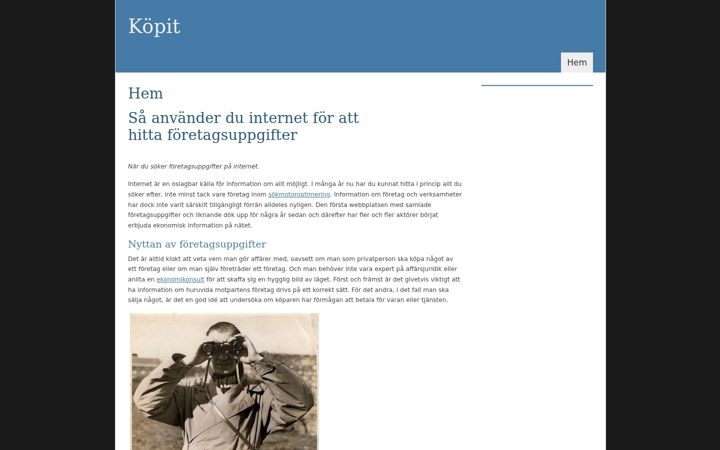 Screenshot of kopit.se