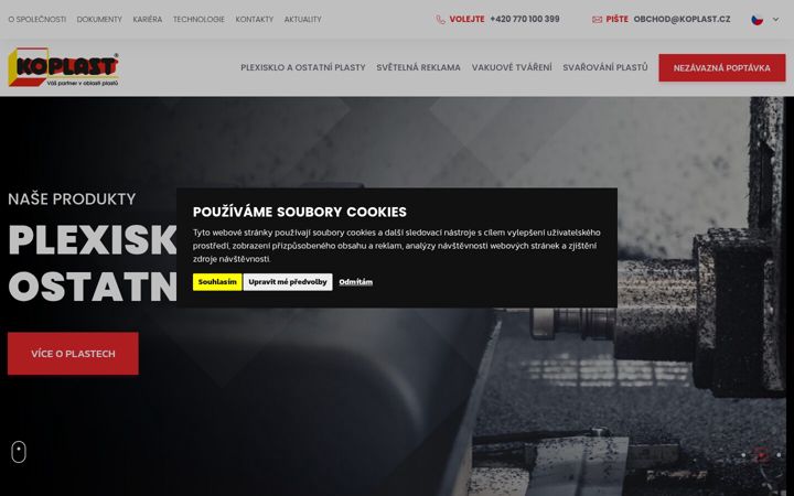 Screenshot of koplast.cz