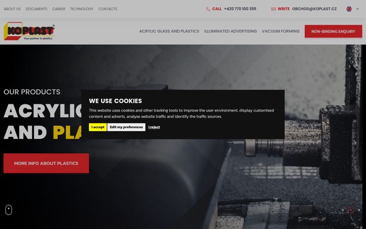 Screenshot of koplast.org