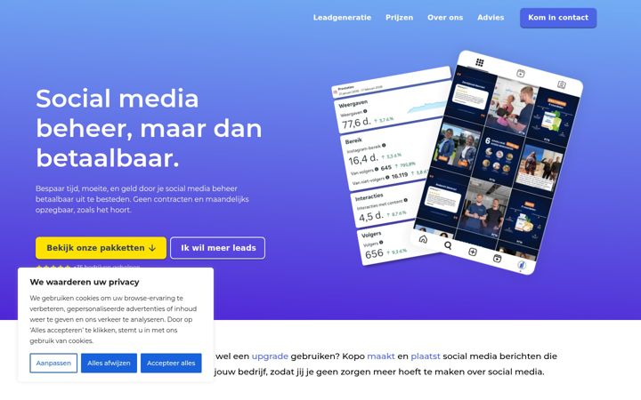 Screenshot of kopomarketing.nl