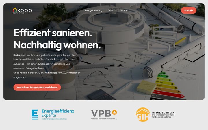 Screenshot of kopp-energie.de