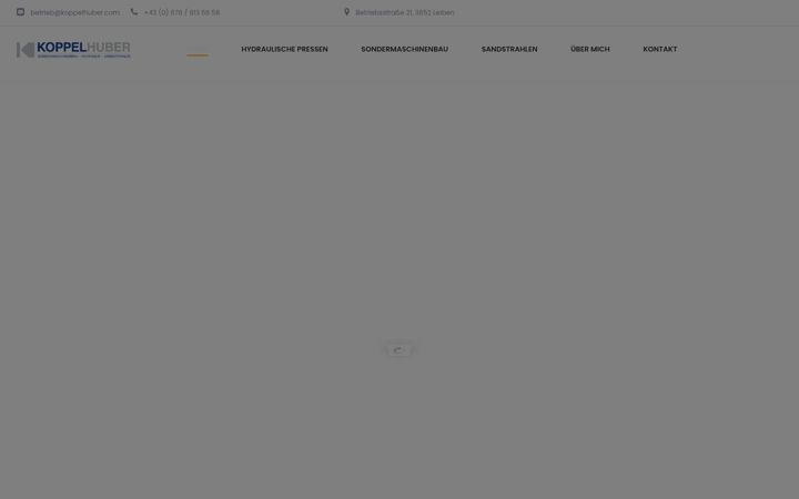 Screenshot of koppelhuber.com