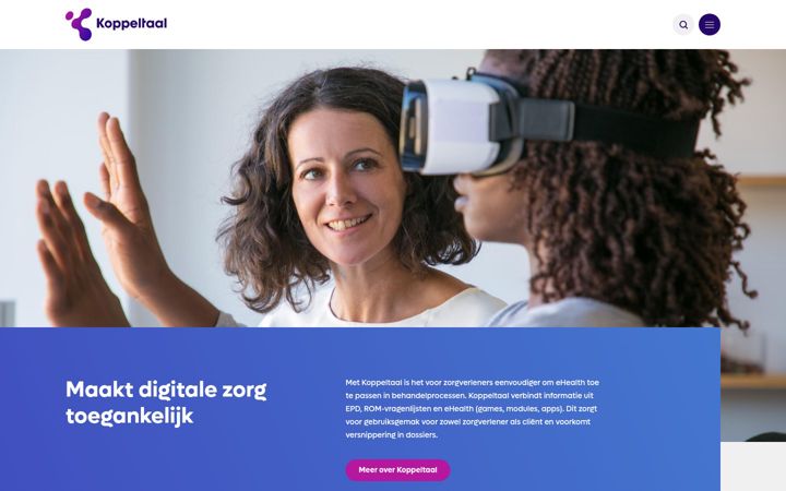 Screenshot of koppeltaal.nl