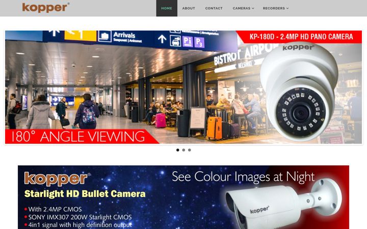 Ekrano kopija koppercctv.com
