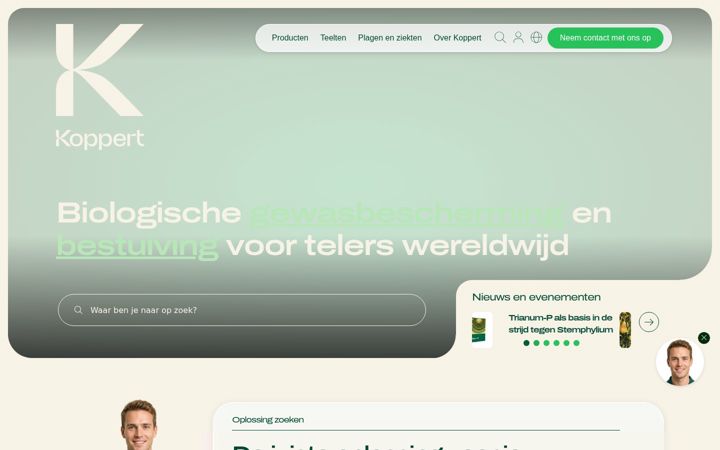 Screenshot of koppert.be